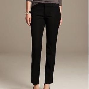 3 for $30 | Banana Republic Petite Sloan Straight Leg Dress Pants in Black